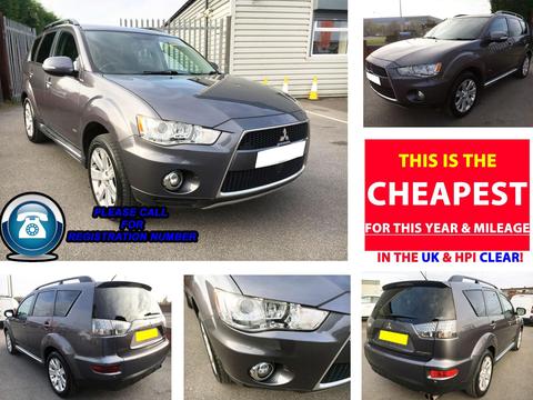 Mitsubishi Outlander SUV 2.2 DI-D GX3 SST 4WD Euro 5 5dr