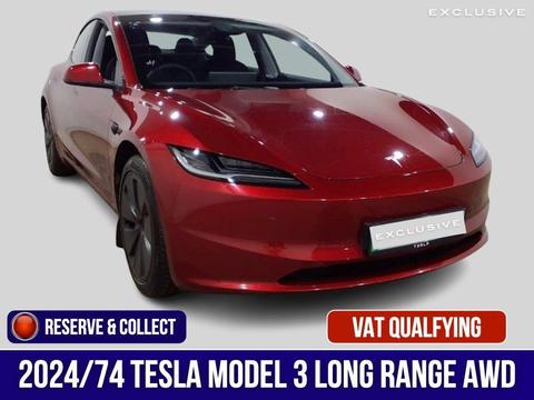 Tesla Model 3 Saloon (Dual Motor) Long Range Auto 4WDE 4dr