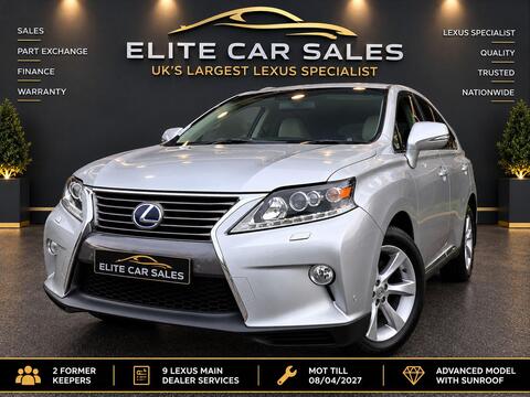 Lexus RX SUV 3.5 450h V6 Advance CVT 4WD Euro 6 (s/s) 5dr (Sunroof)