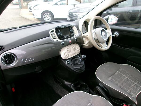 2018 Fiat 500 1.2 Lounge Euro 6 (s/s) 3dr