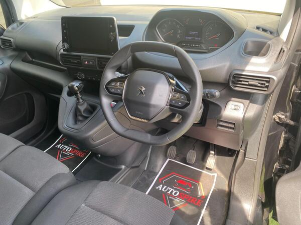 2023 Peugeot Partner 1.5 BlueHDi 1000 Asphalt Premium + Standard Panel Van SWB Euro 6 (s/s) 5dr