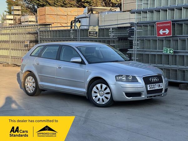 2007 AUDI A3 1.6 SPECIAL EDITION SPORTBACK 5DR 3,995 MANUAL 2007 42,500 PETROL VIEW VEHICLE... photo