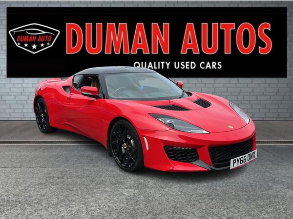 2016 Lotus Evora 3.5 V6 400 Coupe 2dr Petrol Manual Euro 6 2 + 2 (406 ps) FULL SERVICE HISTORY+