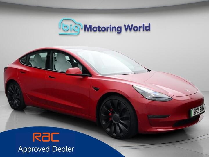 Tesla Model 3 (Dual Motor) Performance Auto 4WDE 4dr (Performance Upgrade) Tesla Model 3 (Dual Motor) Performance Auto 4WDE 4dr (Performance Upgrade)