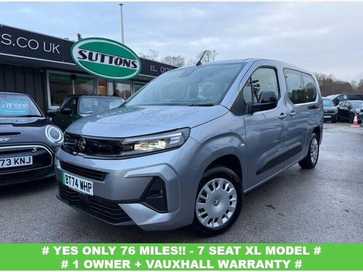 Vauxhall Combo Life Electric 52kWh Design XL MPV Auto 5dr (7.4kW Charger)