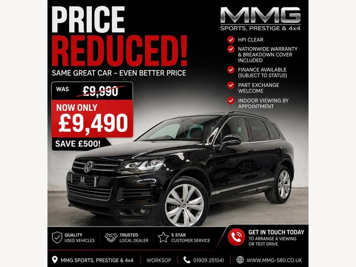 Volkswagen Touareg 3.0 TDI V6 BlueMotion Tech R-Line Tiptronic 4WD Euro 5 (s/s) 5dr