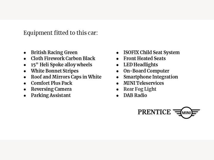 MINI Hatch 1.5 Cooper Classic Euro 6 (s/s) 3dr