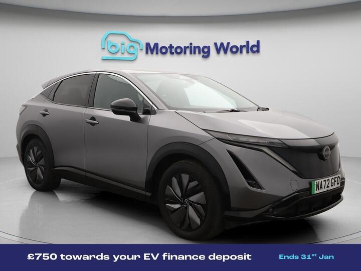 Nissan ARIYA 63kWh Advance Auto 5dr 7.4kW Charger Nissan ARIYA 63kWh Advance Auto 5dr 7.4kW Charger