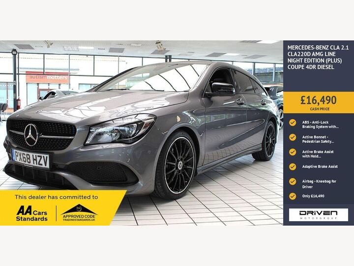 Mercedes-Benz CLA 2.1 CLA220d AMG Line Night Edition (Plus) Shooting Brake 7G-DCT 4MATIC Euro 6 (s/s) 5dr Mercedes-Benz CLA 2.1 CLA220d AMG Line Night Edition (Plus) Shooting Brake 7G-DCT 4MATIC Euro 6 (s/s) 5dr