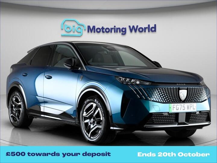 Peugeot E-3008 73kWh GT Auto 5dr (11kW Charger)