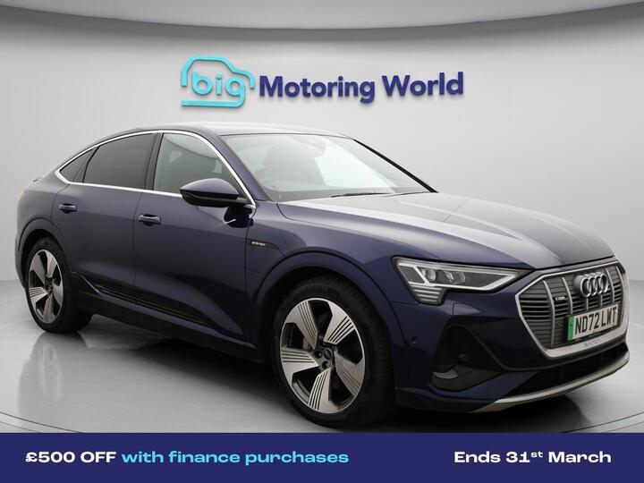 Audi E-tron 55 S Line Sportback Auto Quattro 5dr 95kWh (11kW Charger)