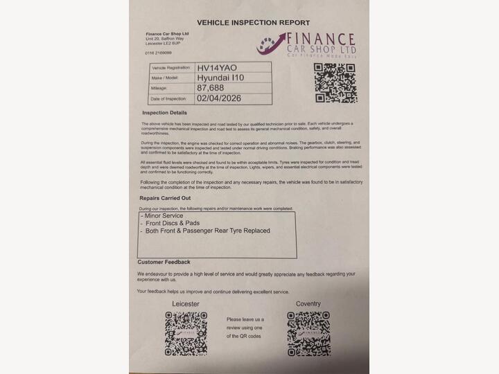 Hyundai I10 1.2 SE Euro 5 5dr