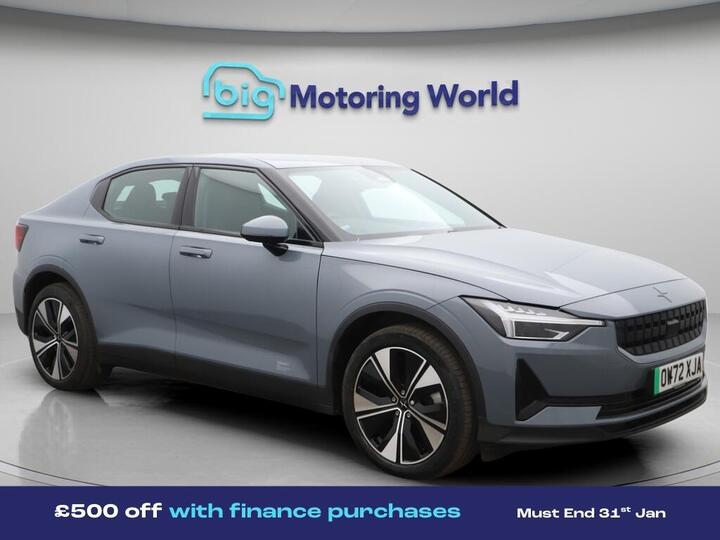 Polestar Polestar 2 Single Motor 69kWh Standard Range Fastback Auto FWD 5dr Polestar Polestar 2 Single Motor 69kWh Standard Range Fastback Auto FWD 5dr