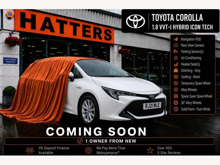 Toyota COROLLA 1.8 VVT-h Icon Tech CVT Euro 6 (s/s) 5dr