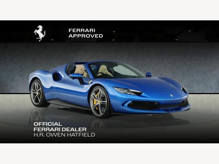Ferrari 296 3.0T V6 7.45kWh Spider F1 DCT Euro 6 (s/s) 2dr