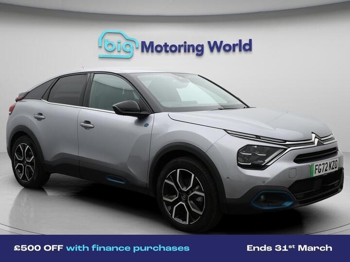 Citroen E-C4 50kWh Shine Plus Auto 5dr (7.4kW Charger)