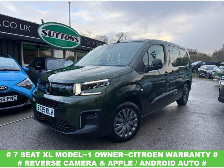 Citroen E-BERLINGO 52kWh PLUS XL Auto 5dr (7.4kW Charger)