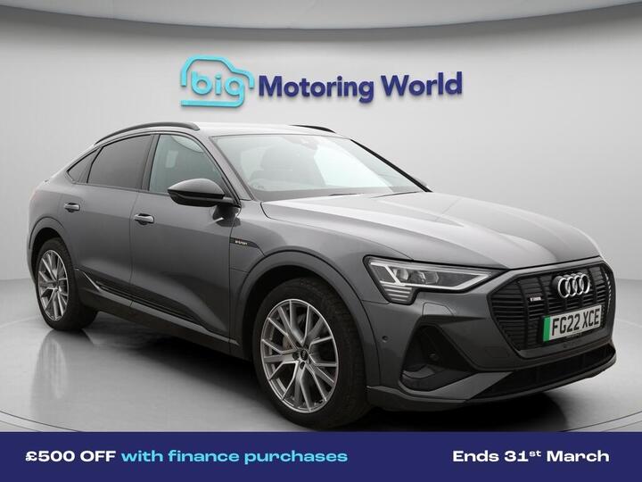 Audi E-tron 55 Black Edition Sportback Auto Quattro 5dr 95kWh (11kW Charger)