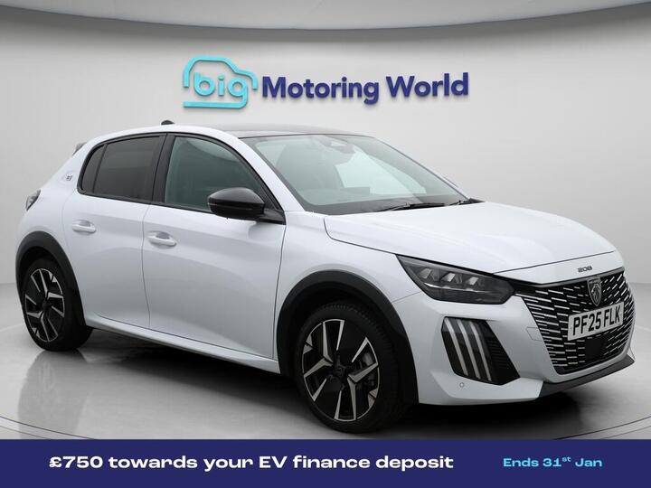 Peugeot E-208 50kWh GT Auto 5dr (7.4kW Charger)