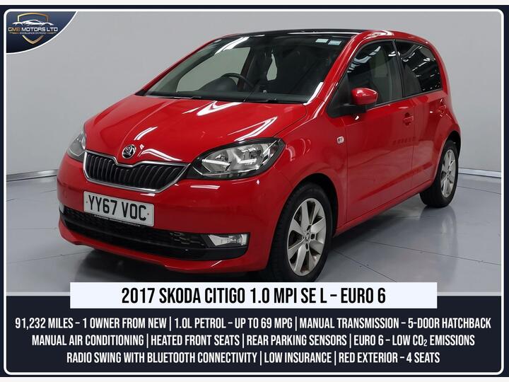 Skoda Citigo 1.0 MPI GreenTech SE L Euro 6 (s/s) 5dr