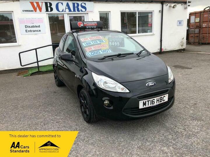 Ford Ka 1.2 Zetec Black Edition Euro 6 (s/s) 3dr
