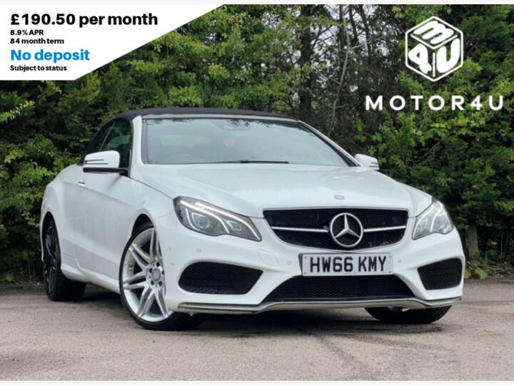 Mercedes-Benz E-CLASS 3.0 E350d V6 AMG Line Edition (Premium) Cabriolet G-Tronic+ Euro 6 (s/s) 2dr