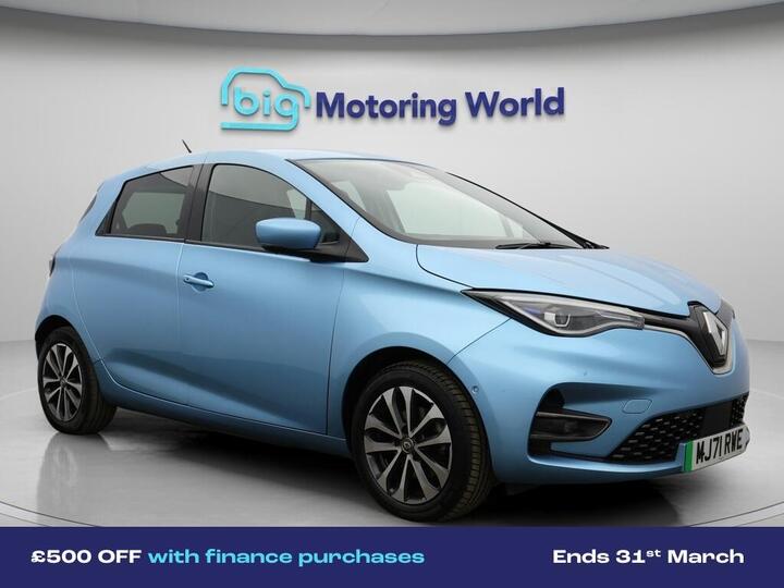 Renault Zoe R135 EV50 52kWh GT Line Auto 5dr (Rapid Charge)