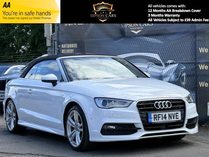 Audi A3 Cabriolet 1.8 TFSI S Line S Tronic Euro 6 (s/s) 2dr Audi A3 Cabriolet 1.8 TFSI S Line S Tronic Euro 6 (s/s) 2dr