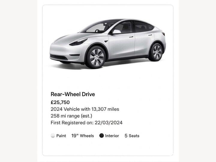 Tesla Model Y Auto RWD 5dr