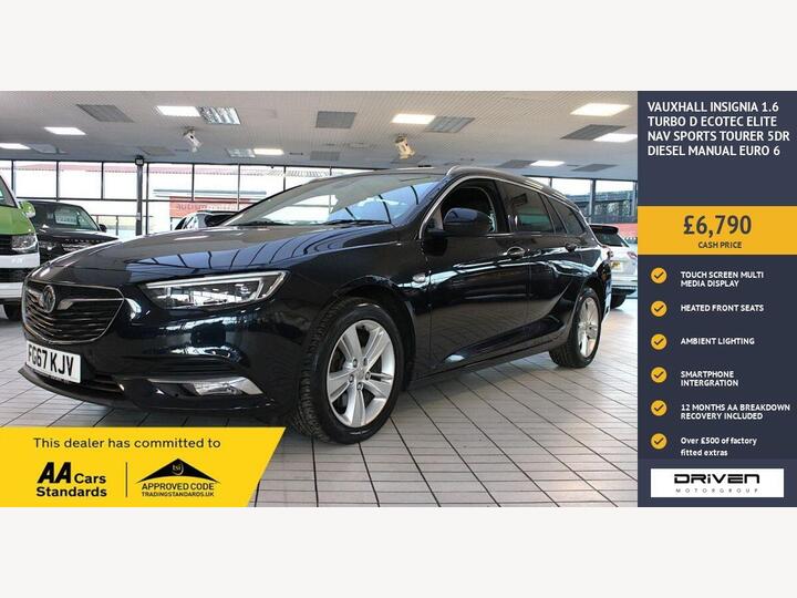 Vauxhall INSIGNIA 1.6 Turbo D EcoTEC Elite Nav Sports Tourer Euro 6 (s/s) 5dr
