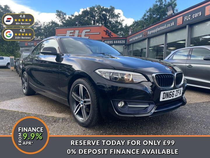 BMW 2 SERIES 2.0 218d Sport Euro 6 (s/s) 2dr