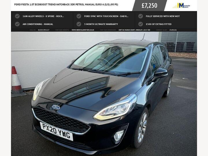 Ford FIESTA 1.0T EcoBoost Trend Euro 6 (s/s) 5dr