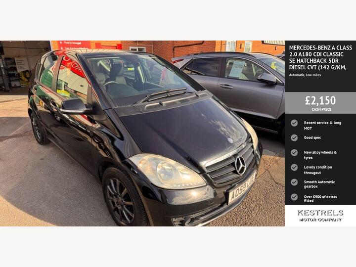 Mercedes-Benz A CLASS 2.0 A180 CDI Classic SE CVT 5dr