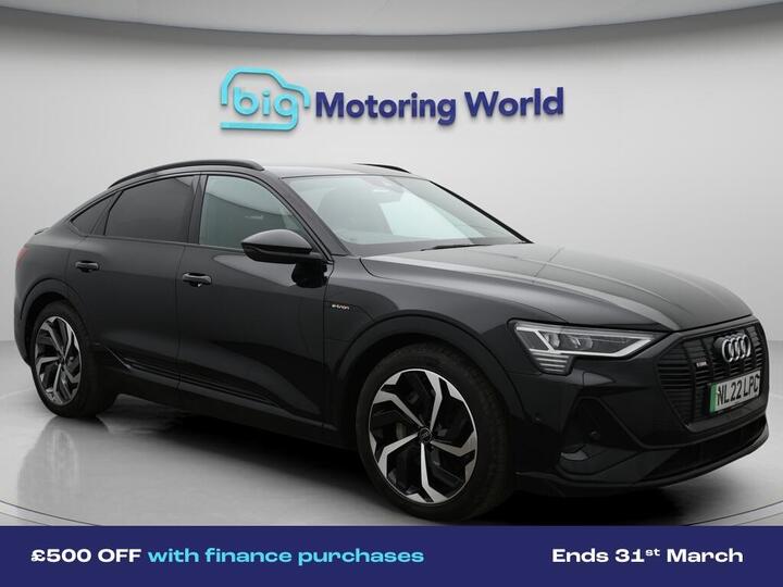 Audi E-tron 55 Black Edition Sportback Auto Quattro 5dr 95kWh (11kW Charger)