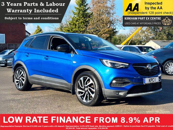 Vauxhall GRANDLAND X 1.2 Turbo Elite Nav Euro 6 (s/s) 5dr Vauxhall GRANDLAND X 1.2 Turbo Elite Nav Euro 6 (s/s) 5dr