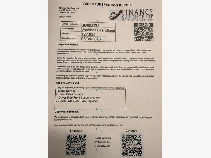 Vauxhall Grandland X 1.5 Turbo D BlueInjection Elite Nav Euro 6 (s/s) 5dr