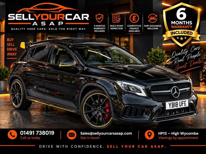 Mercedes-Benz GLA 2.0 GLA45 AMG Yellow Night Edition SpdS DCT 4MATIC Euro 6 (s/s) 5dr