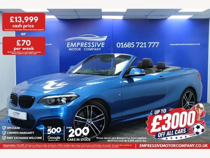 BMW 2 SERIES 1.5 218i GPF M Sport Euro 6 (s/s) 2dr