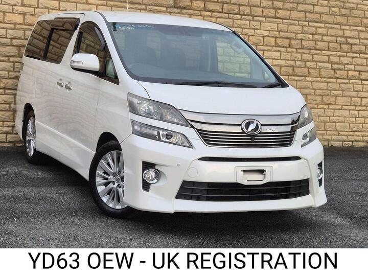Toyota Vellfire 2.4 Z G EDITION EURO 5 7SEATER 5DR Toyota Vellfire 2.4 Z G EDITION EURO 5 7SEATER 5DR