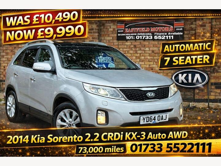 Kia Sorento 2.2 CRDi KX-3 Auto AWD Euro 5 5dr