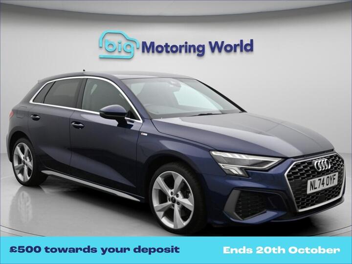 Audi A3 1.4 TFSIe 40 S Line Sportback S Tronic Euro 6 (s/s) 5dr 13kWh