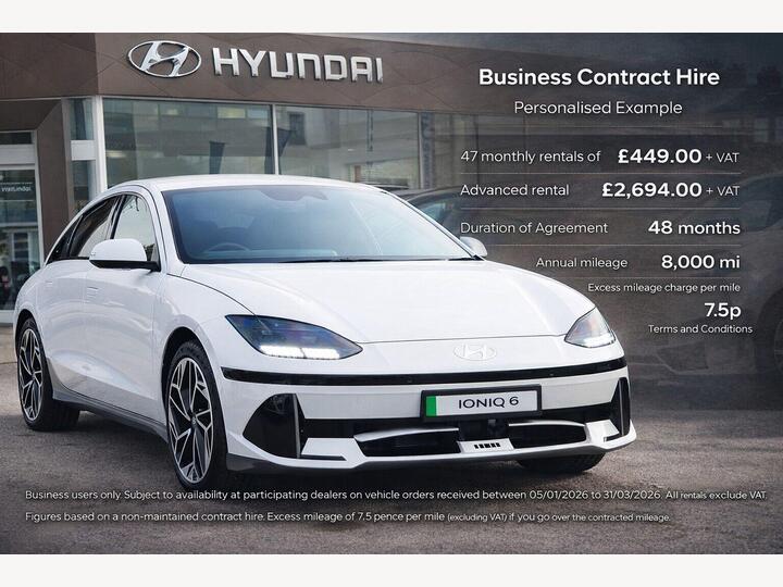 Hyundai IONIQ 6 77.4kWh Premium Auto 4dr
