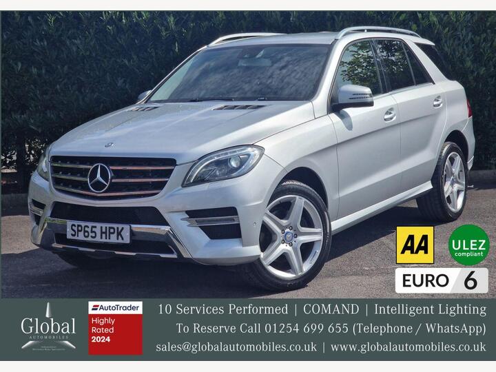 Mercedes-Benz M-CLASS 2.1 ML250 BlueTEC AMG Line G-Tronic 4WD Euro 6 (s/s) 5dr Mercedes-Benz M-CLASS 2.1 ML250 BlueTEC AMG Line G-Tronic 4WD Euro 6 (s/s) 5dr