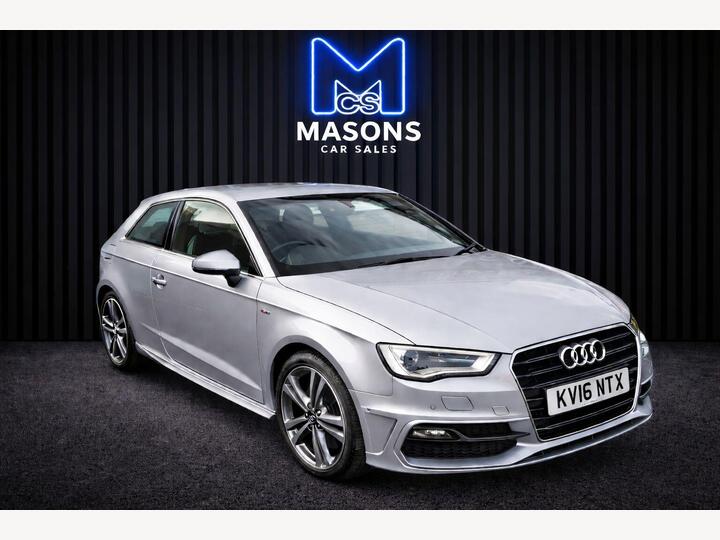 Audi A3 2.0 TDI S Line S Tronic Quattro Euro 6 (s/s) 3dr (Nav)