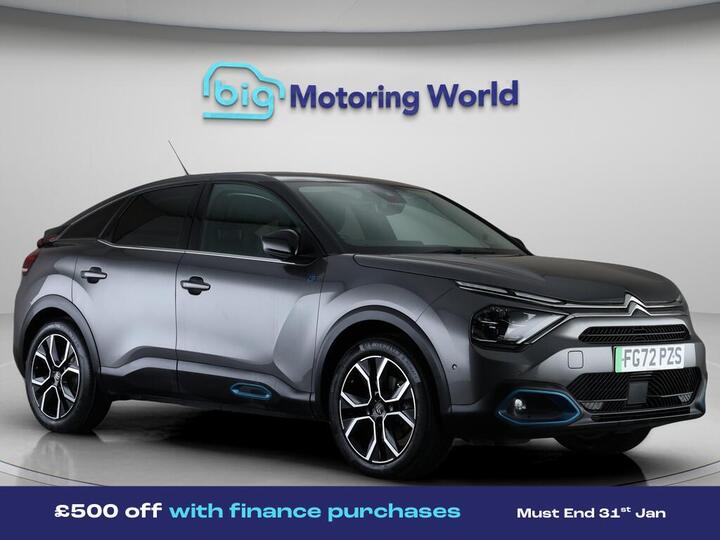 Citroen E-C4 50kWh Shine Plus Auto 5dr (7.4kW Charger)