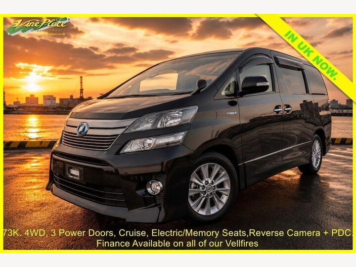 Toyota VELLFIRE 2.4 4WD Hybrid ZR, 7 Seats, Auto, 73K + FINANCE AT Www.vineplace.co.uk + Toyota VELLFIRE 2.4 4WD Hybrid ZR, 7 Seats, Auto, 73K + FINANCE AT Www.vineplace.co.uk +