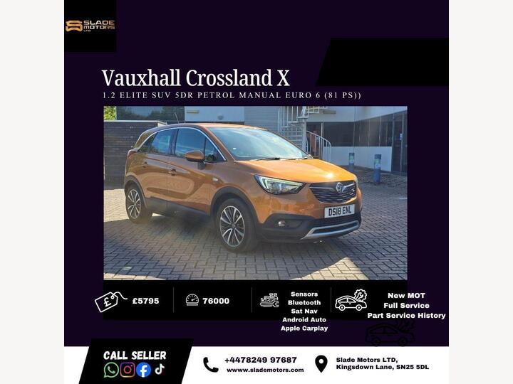 Vauxhall Crossland X 1.2 Elite Euro 6 5dr