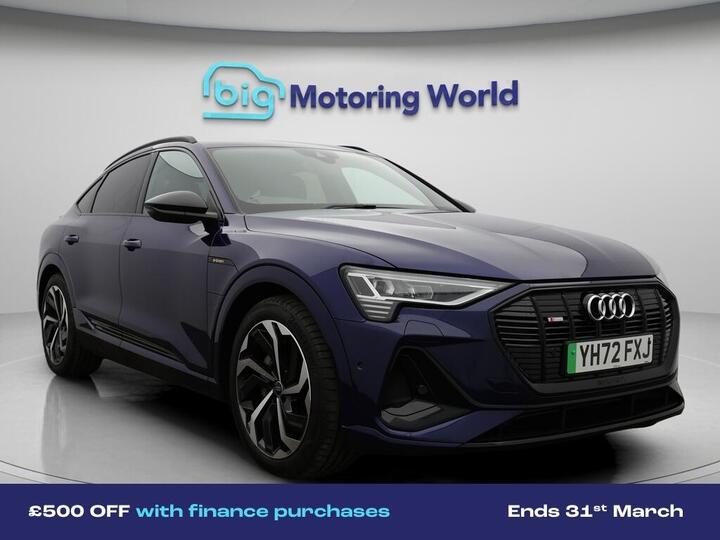 Audi E-tron 50 Black Edition Sportback Auto Quattro 5dr 71.2kWh (11kW Charger)