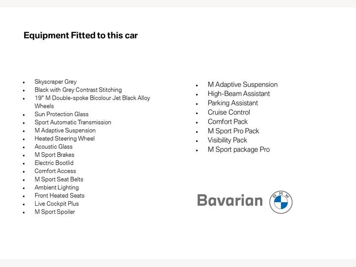BMW 3 Series 2.0 320i M Sport Auto Euro 6 (s/s) 4dr