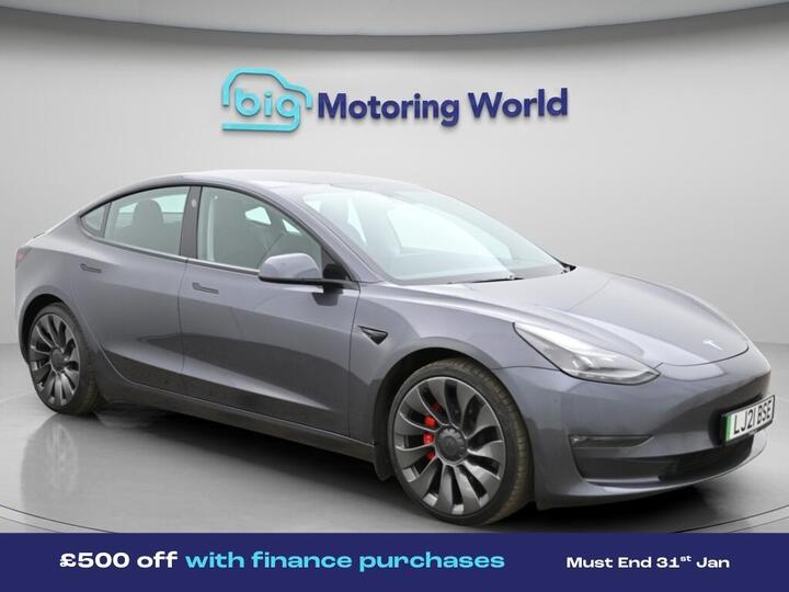 Tesla Model 3 (Dual Motor) Performance Auto 4WDE 4dr (Performance Upgrade)